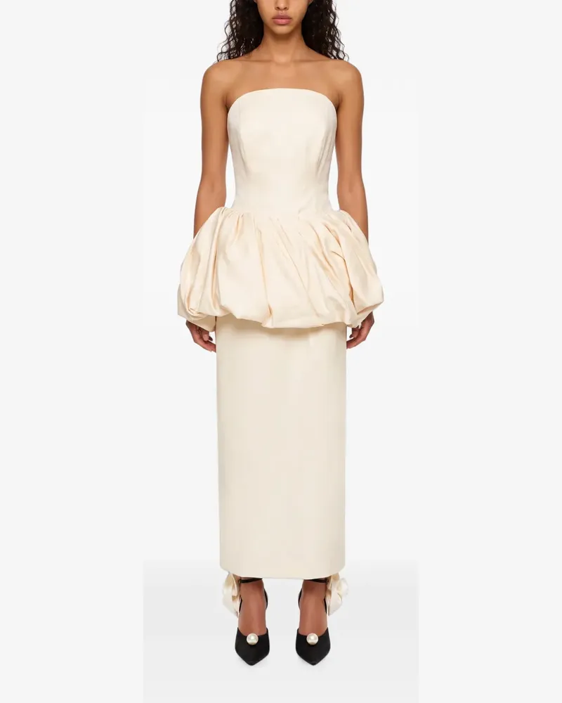 Magda Butrym strapless puff-skirt dress - Nude Nude