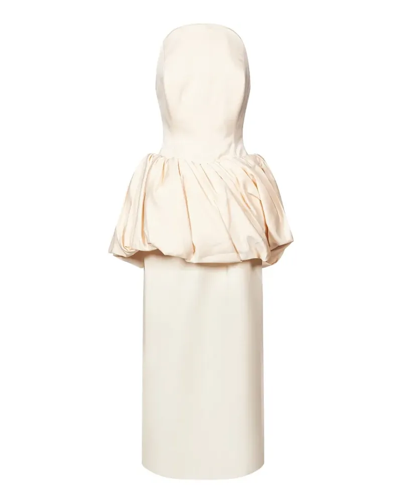 Magda Butrym Schulterfreies Kleid mit Puffrock - Nude Nude