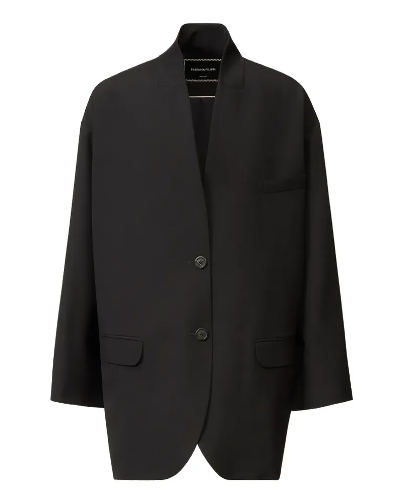 Fabiana Filippi buttoned jacket - Schwarz Schwarz