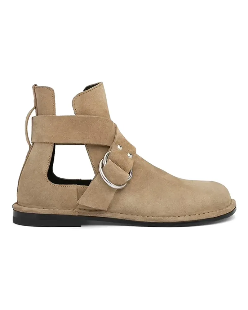 Pierre Hardy Frances buckle-strap ankle boots - Nude Nude