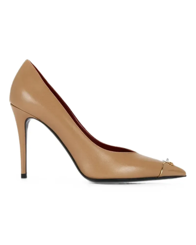Valentino Garavani Pumps mit Logo - Nude Nude