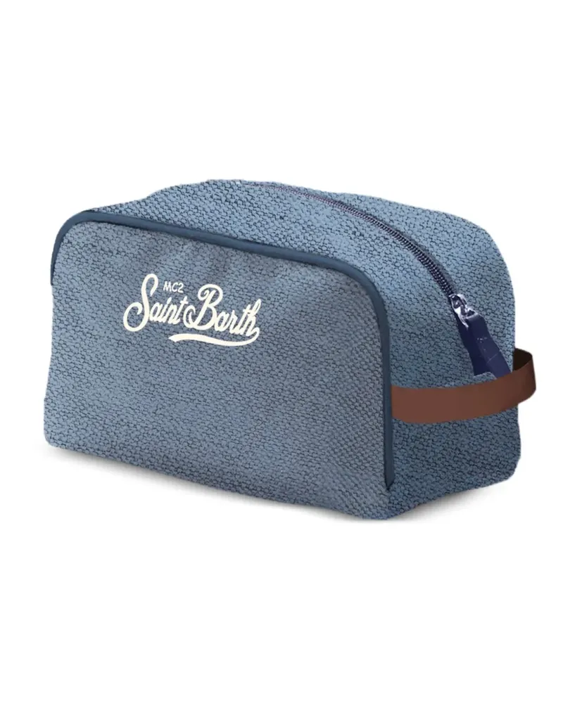 MC2 Saint Barth logo-handle beauty case - Blau Blau