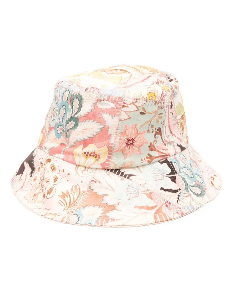 Zimmermann Fischerhut im Patchwork-Look - Rosa Rosa