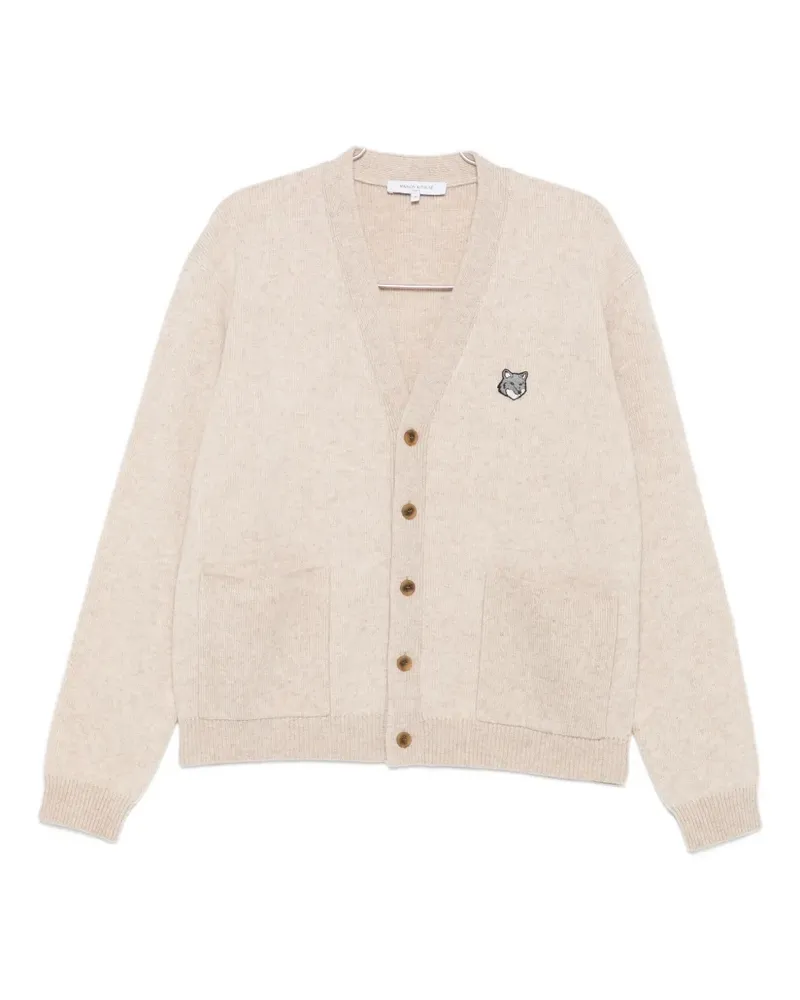 Kitsuné Fox Head cardigan - Nude Nude