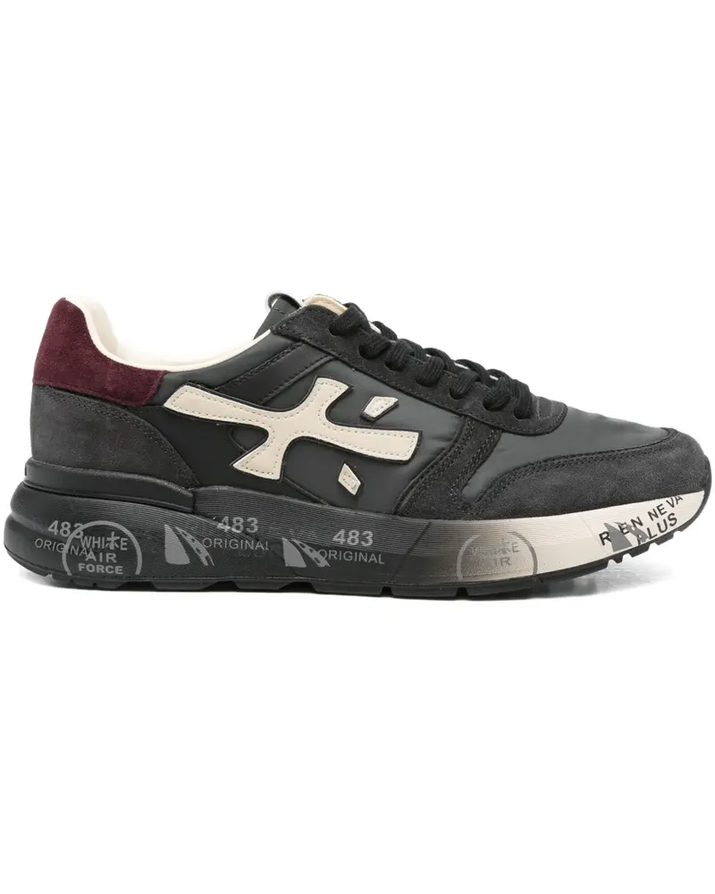Premiata Sneakers mit Patch-Detail - Schwarz Schwarz