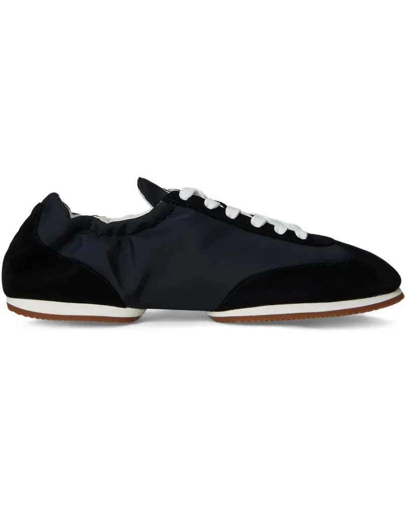 Ralph Lauren Ballerina-Sneakers aus Wildleder - Schwarz Schwarz