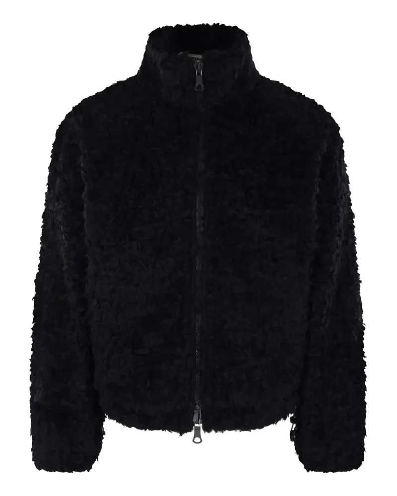 Meta Campania Collective zip-up shearling jacket - Schwarz Schwarz