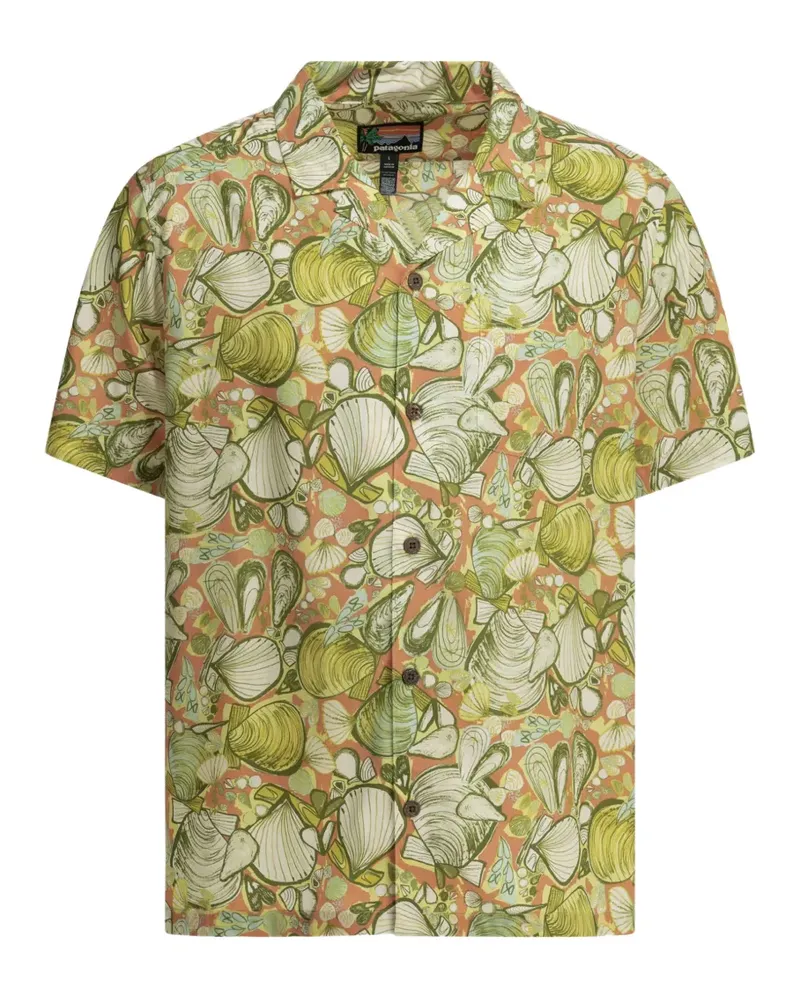 Patagonia seashell-print short-sleeve shirt - Orange Orange