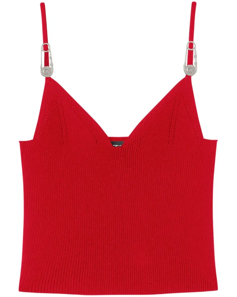 Versace Safety Pin Cropped-Top - Rot Rot