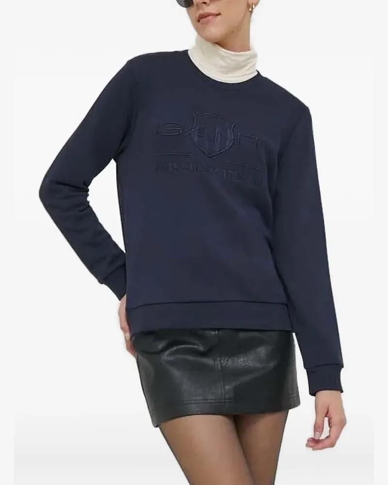 Gant Archive Shield Sweatshirt mit Logo-Stickerei - Blau Blau