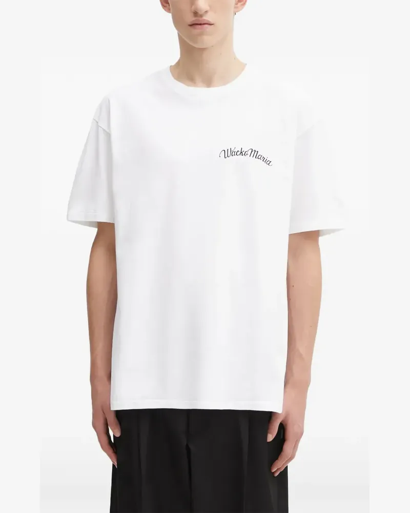 Wacko Maria logo-print cotton T-shirt - Weiß Weiß