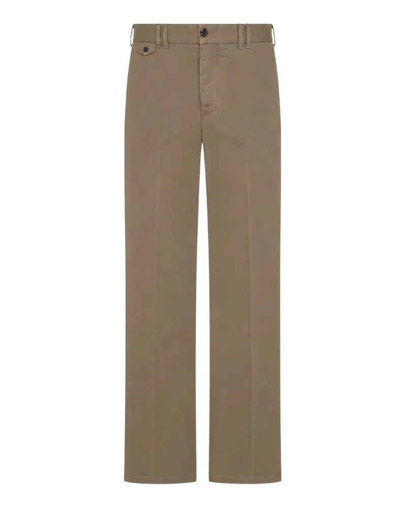 PT TORINO straight-leg cotton trousers - Nude Nude