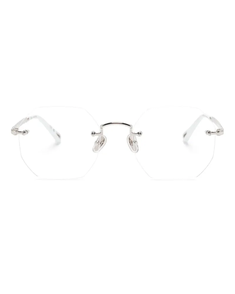 Chloé Brille mit geometrischem Gestell - Silber Silber