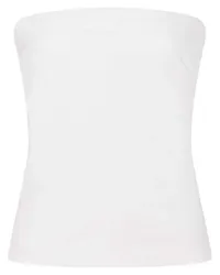 Rosetta Getty Bandeau-Top aus Jersey Weiß