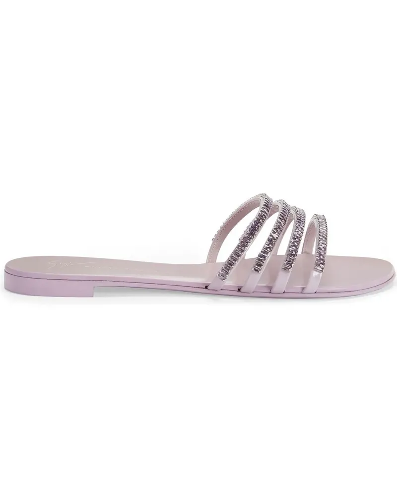 Giuseppe Zanotti Sandalen mit Kristallen - Rosa Rosa