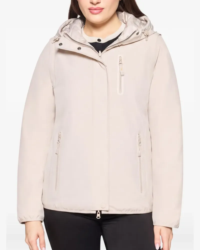 Betty Barclay hooded zip-fastening jacket - Nude Nude