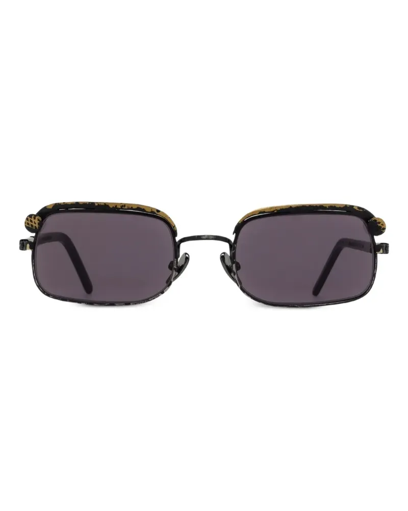 KUBORAUM Sonnenbrille mit gemustertem Gestell - Schwarz Schwarz