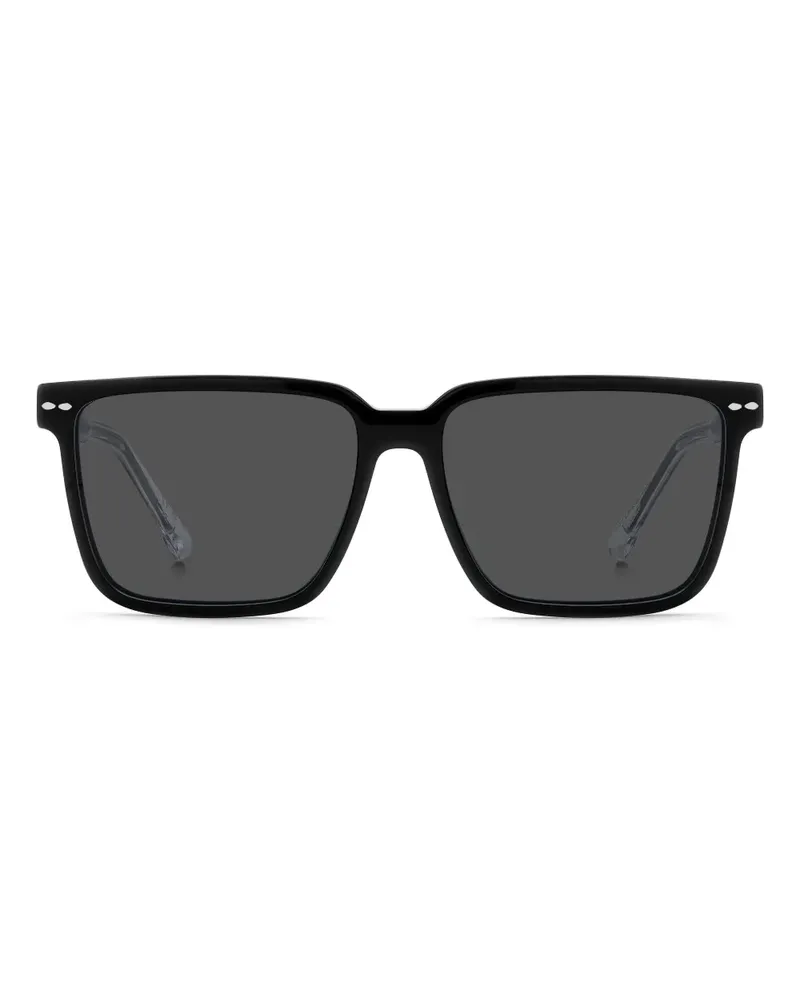 Isabel Marant Sonnenbrille mit eckigem Gestell - Grau Grau
