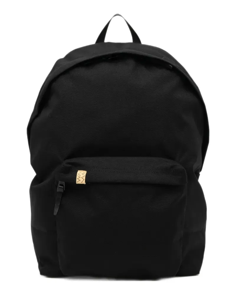 Visvim logo-patch backpack - Schwarz Schwarz