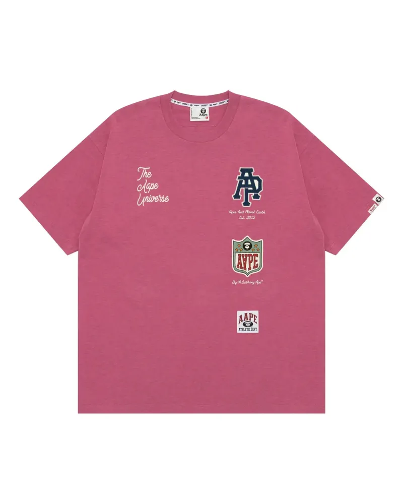 BAPE T-Shirt mit Applikation - Rosa Rosa