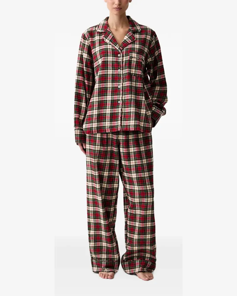 Ralph Lauren Pyjama mit Schottenkaro - Rot Rot