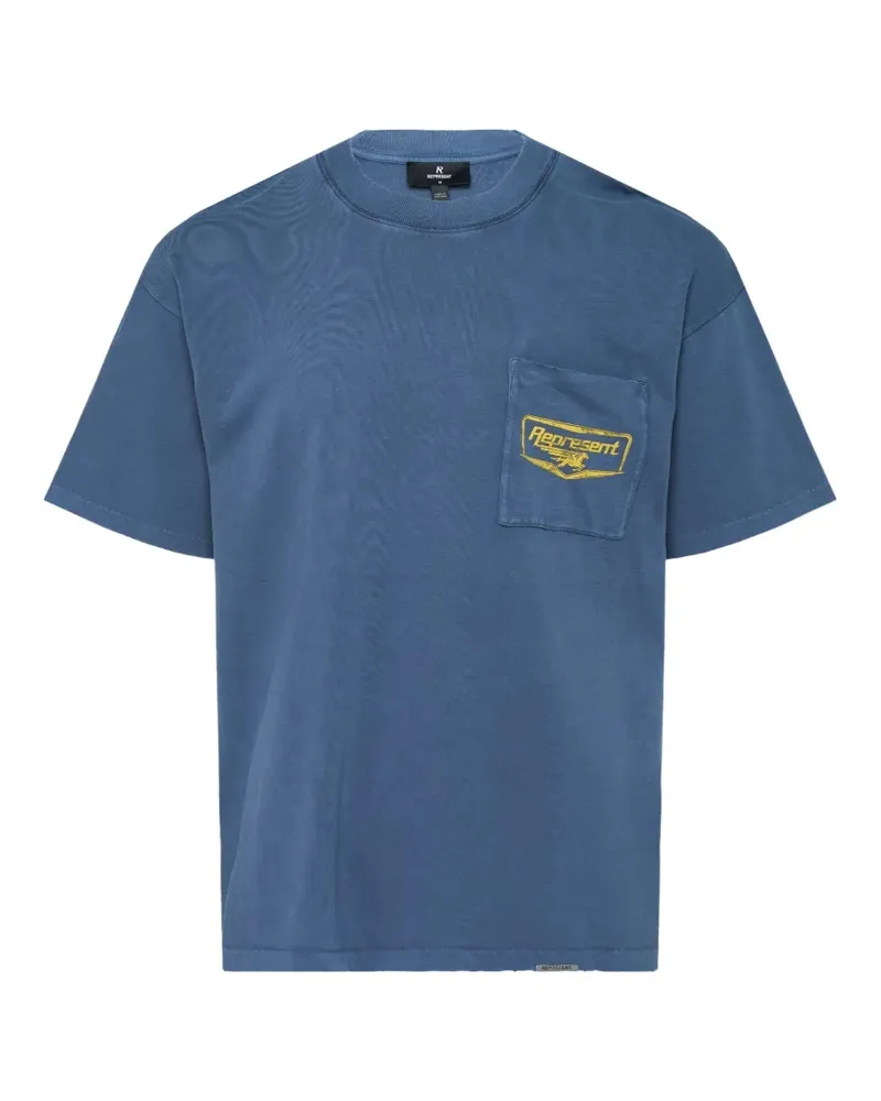 REPRESENT Nothing Faster logo-print T-shirt - Blau Blau