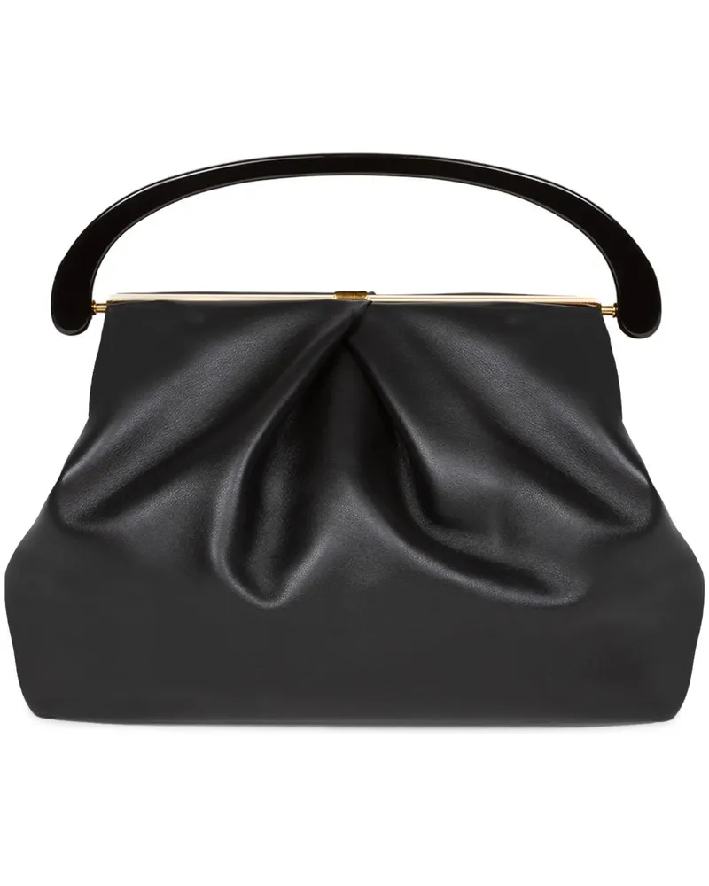 Dries van Noten Gefalteter Shopper - Schwarz Schwarz