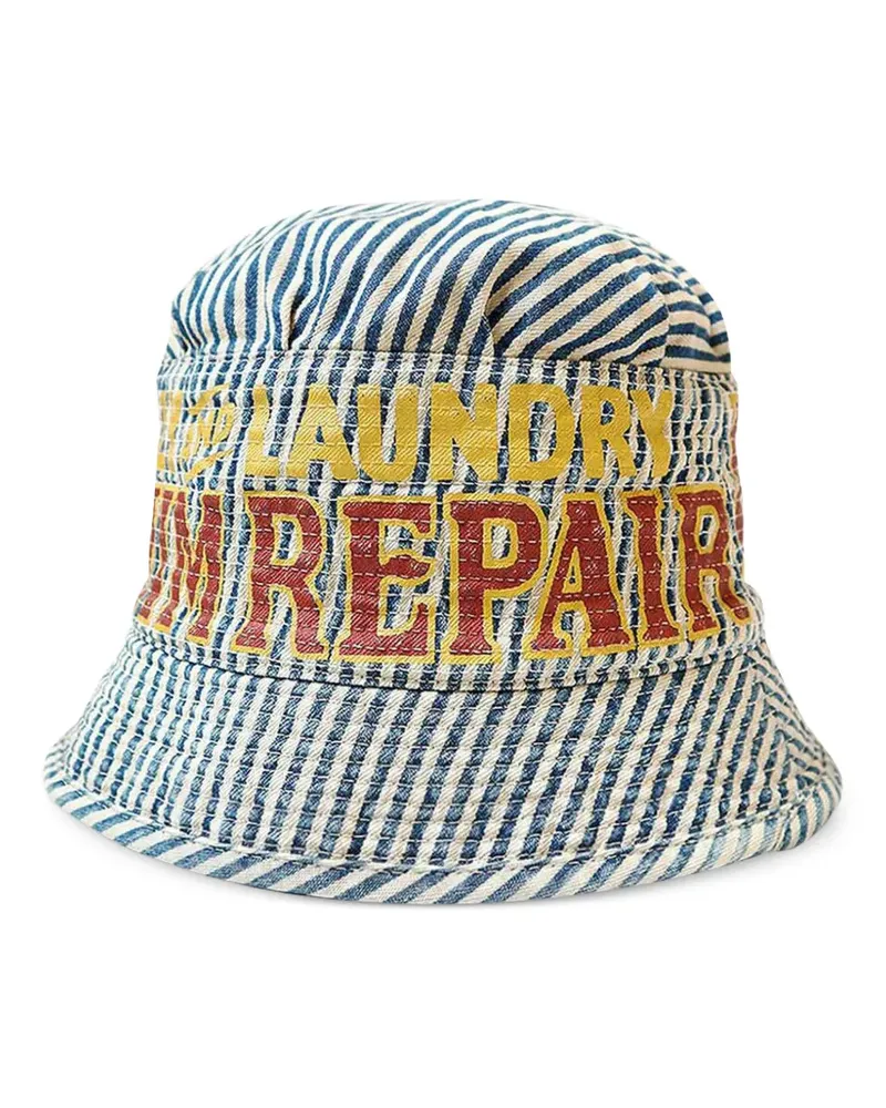 KAPITAL Gestreifte Mütze - Blau Blau