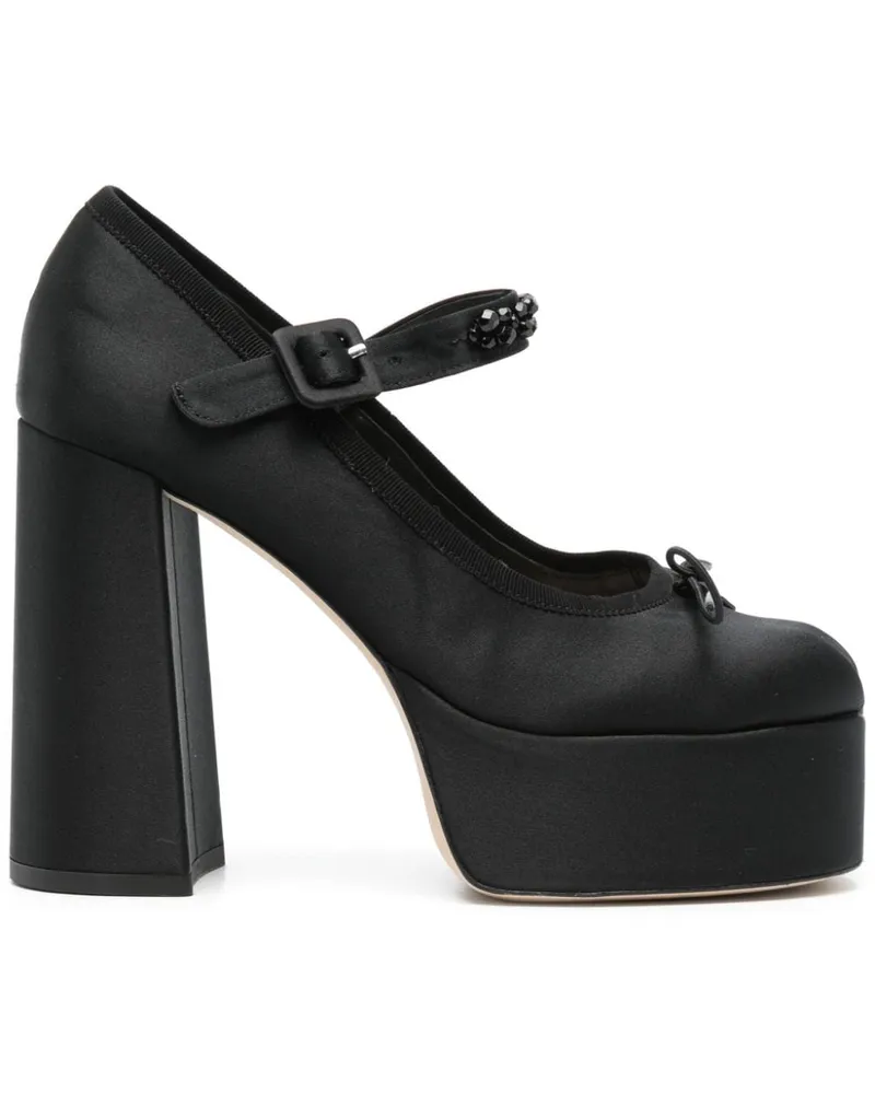 Simone Rocha Pumps mit herzförmiger Kappe 125mm Schwarz