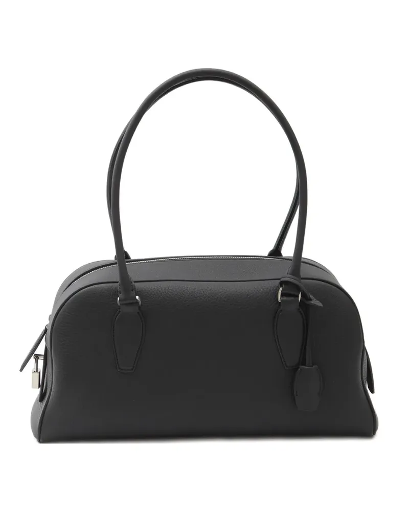 The Row Mittelgroße India Schultertasche - Schwarz Schwarz