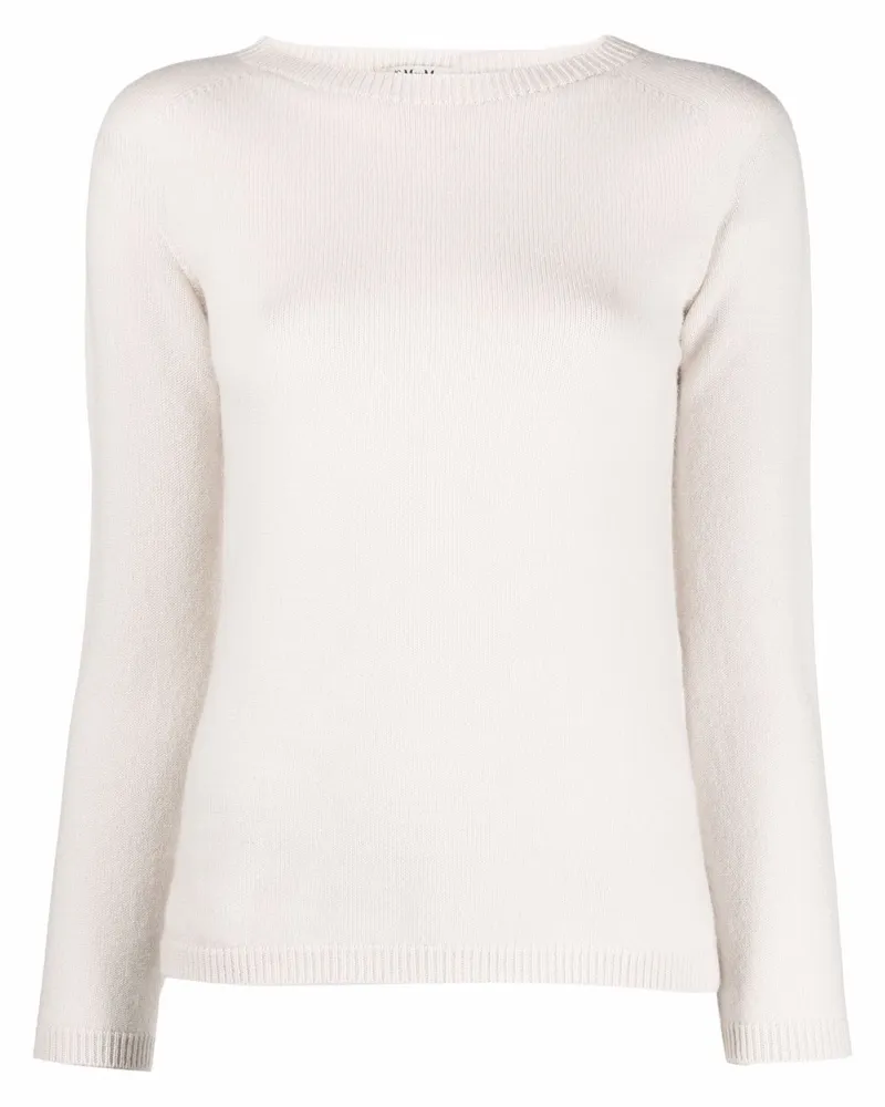 Max Mara Pullover mit rundem Ausschnitt - Nude Nude