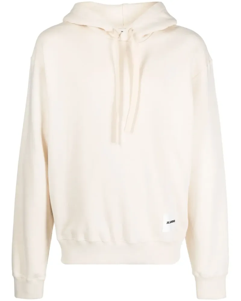 Jil Sander Hoodie mit Logo-Patch - Nude Nude