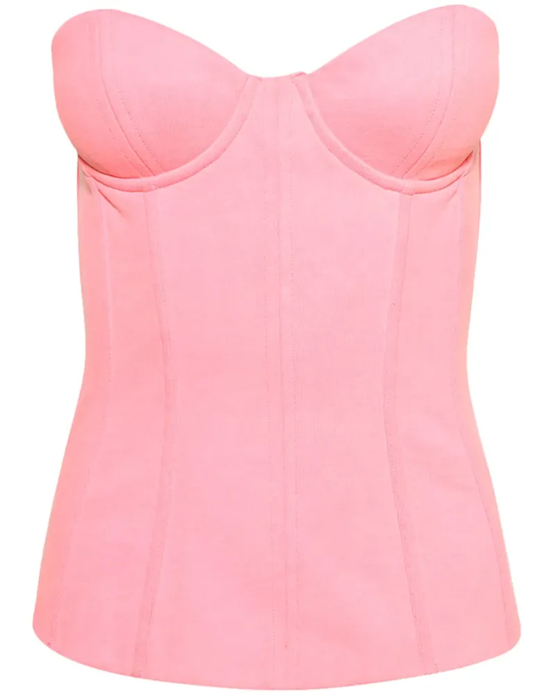 VETEMENTS Trägerloses Top - Rosa Rosa