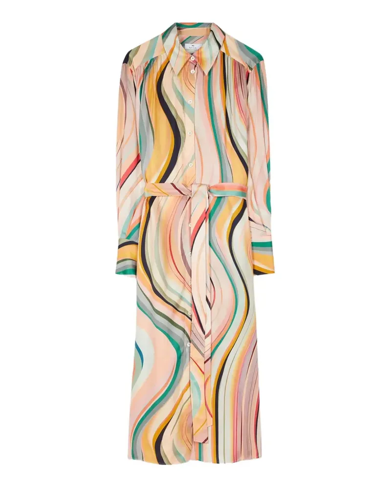 Paul Smith Gemustertes Midikleid - Nude Nude