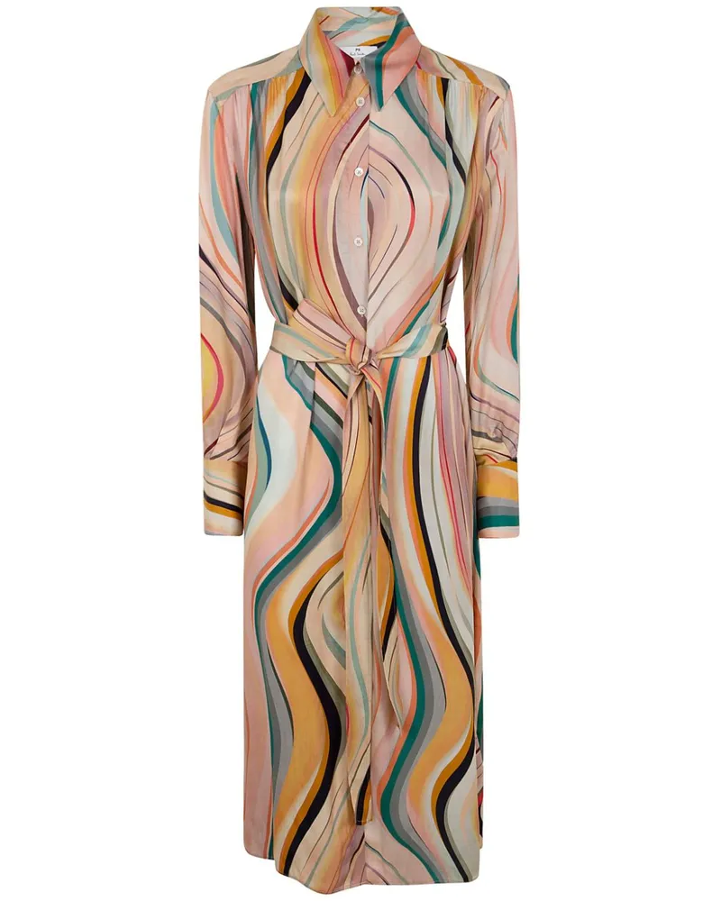 Paul Smith Gemustertes Midikleid - Nude Nude