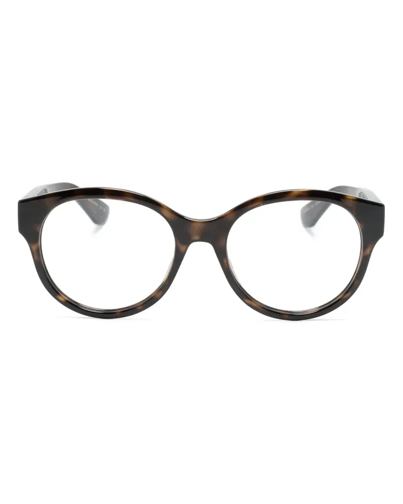 Gucci Brille mit rundem Gestell - Braun Braun
