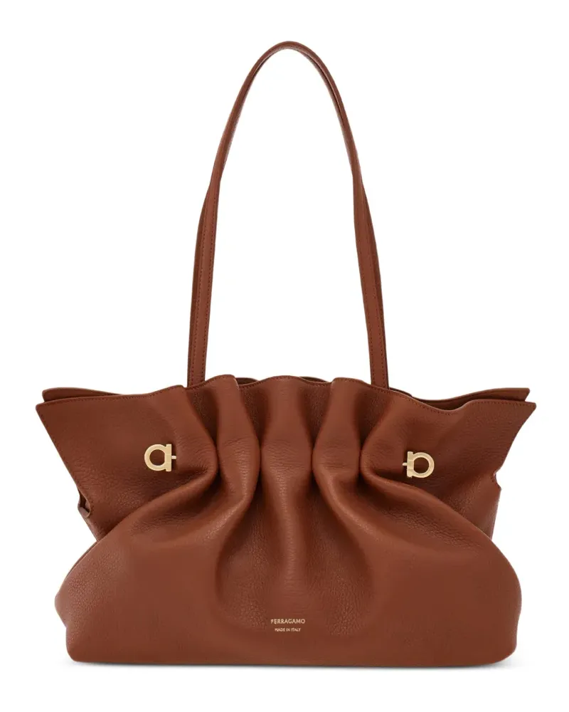 Ferragamo Weiche Tasche (M) - Braun Braun