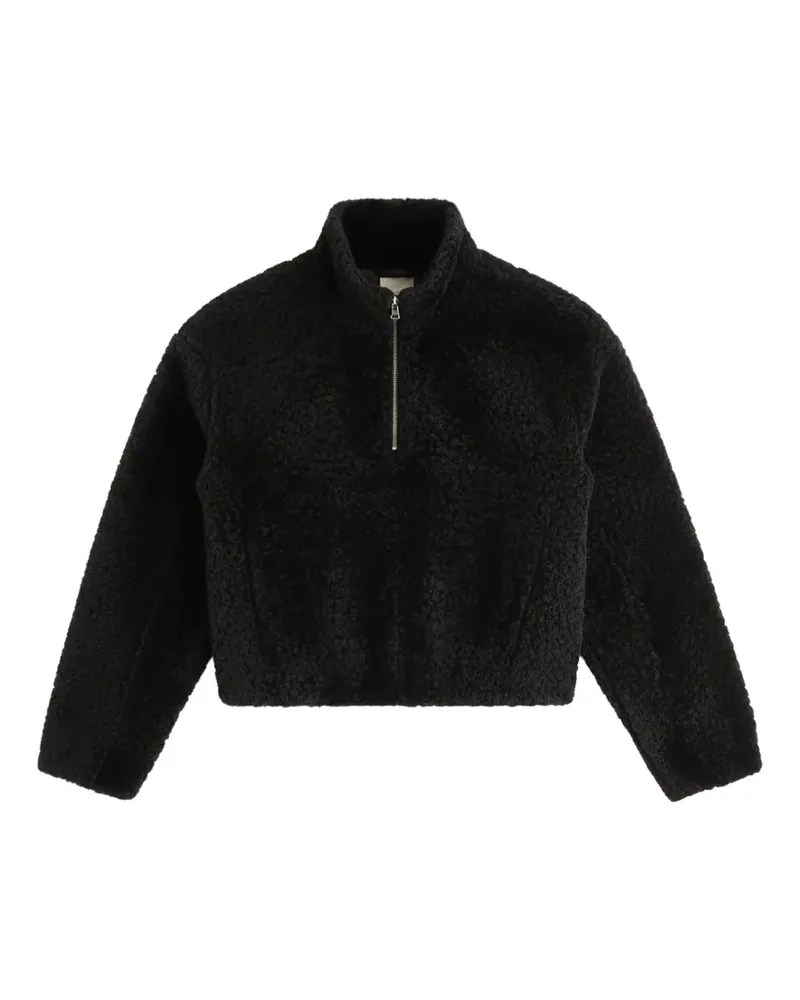 KITH Devyn Sweatshirt aus Shearling - Schwarz Schwarz