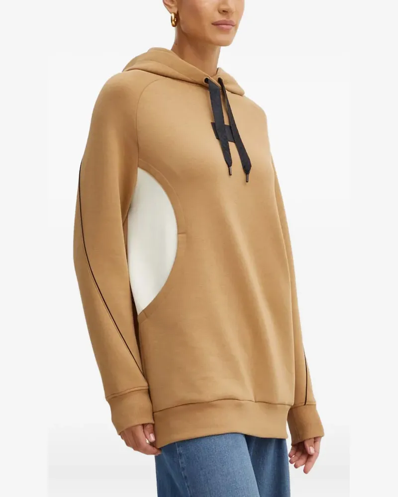 HUGO BOSS Hoodie mit Einsätzen - Braun Braun