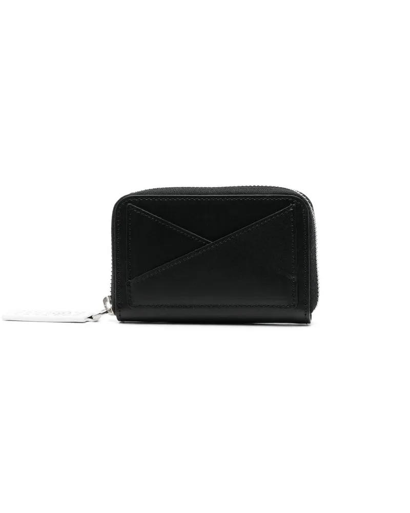 Maison Margiela Japanese 6 Portemonnaie mit Reissverschluss - Schwarz Schwarz