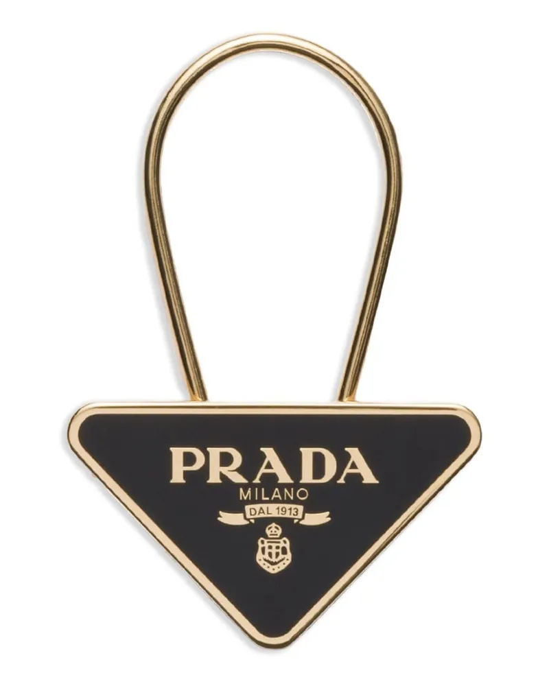 Prada Schlüsselanhänger mit Logo - Gold Gold