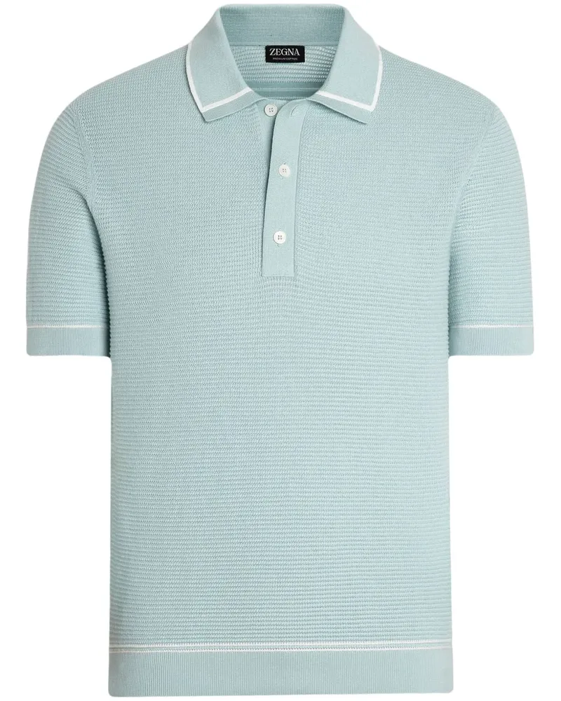 Ermenegildo Zegna Klassisches Poloshirt - Blau Blau