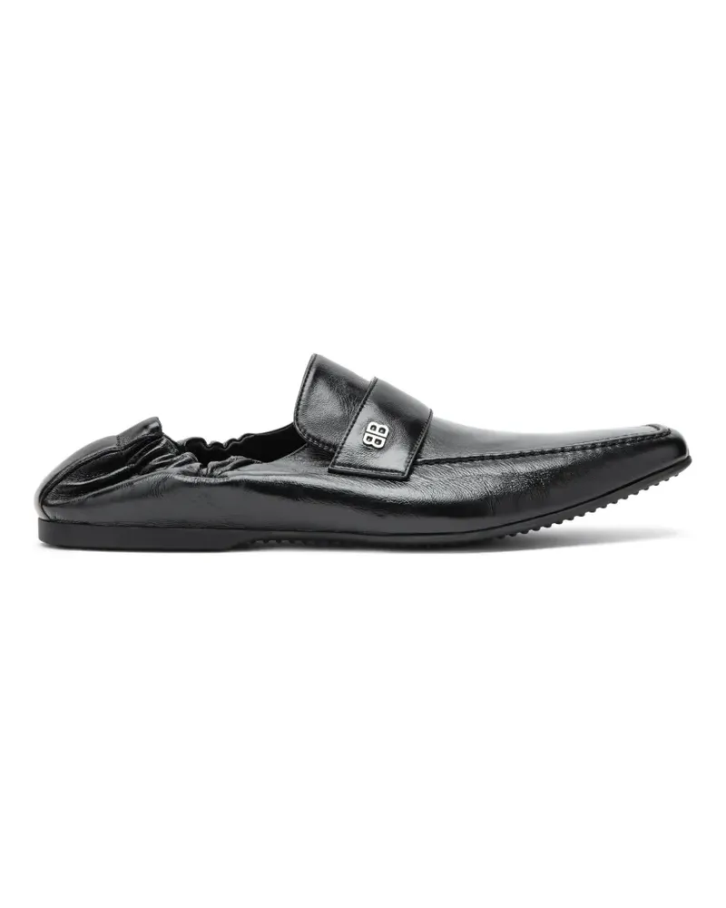 Balenciaga Palermo BB logo-plaque loafers - Schwarz Schwarz