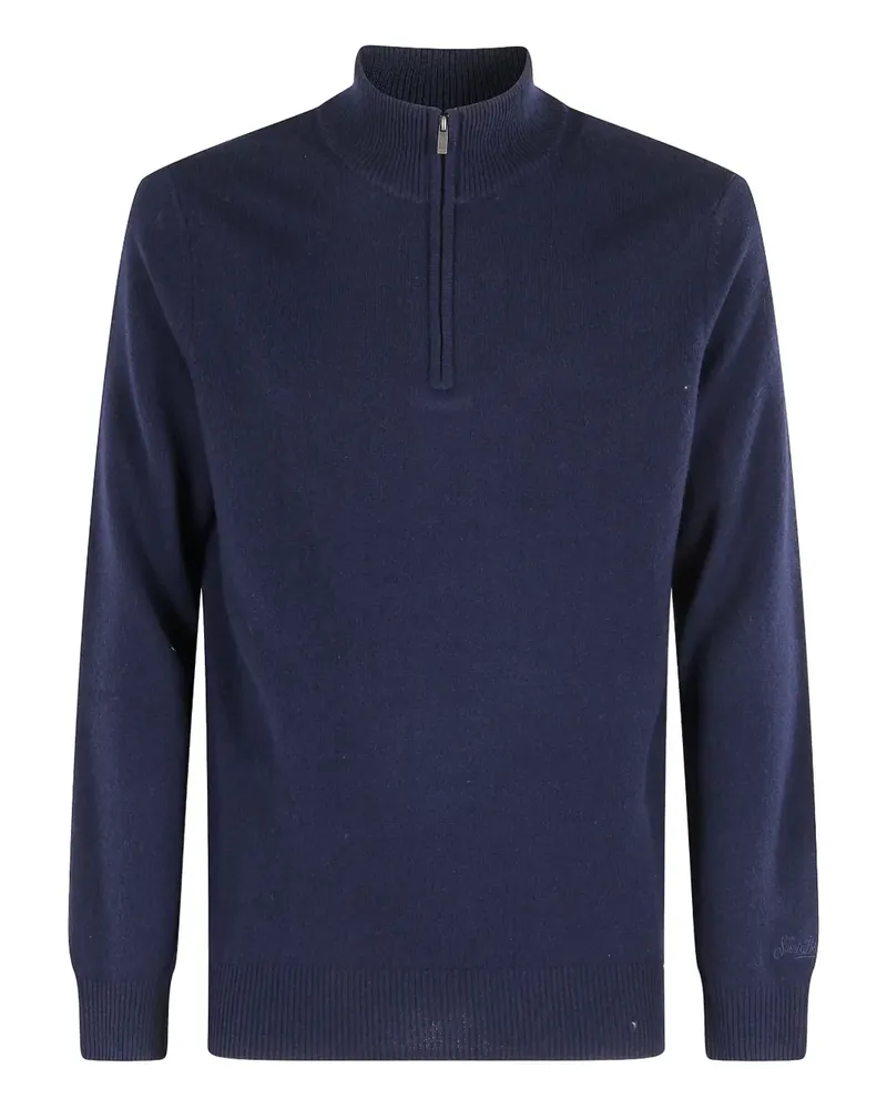 MC2 Saint Barth Jermyn Pullover mit Reißverschluss - Blau Blau