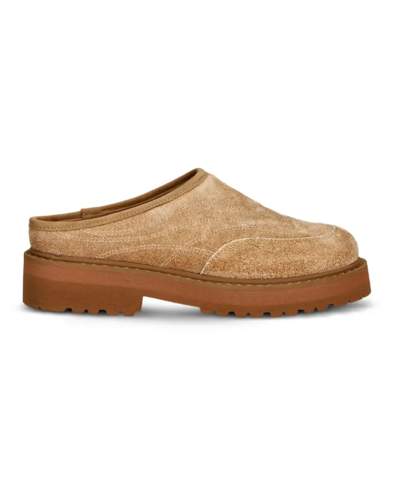 Diemme suede slip-on mules - Nude Nude
