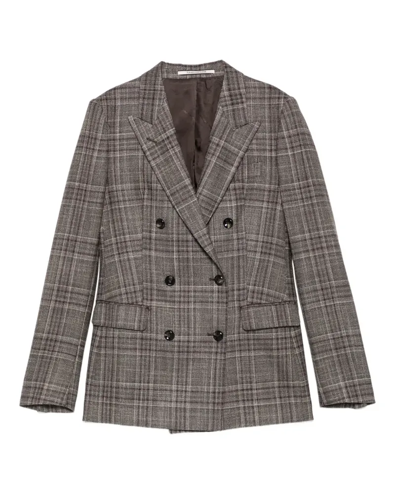 Tagliatore Blazer mit Prince of Wales-Karo - Grau Grau