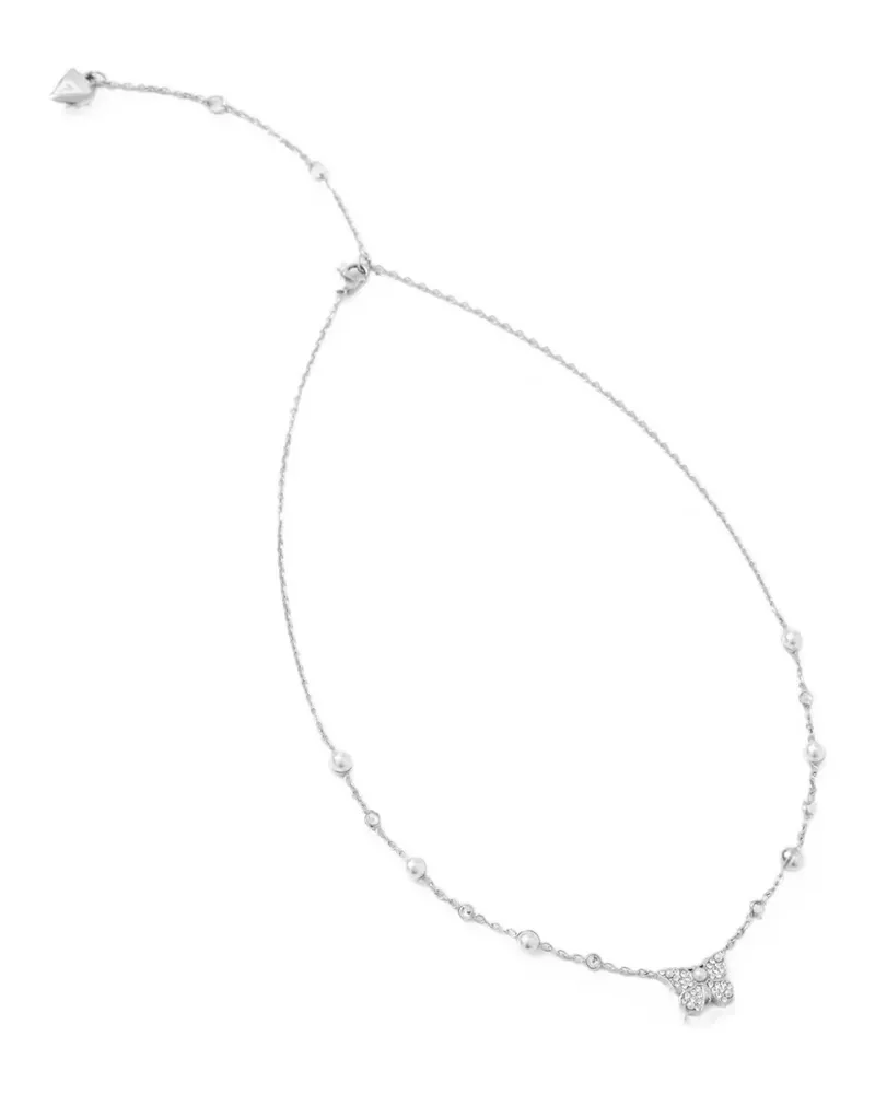 Guess Butterfly faux-pearl necklace - Silber Silber