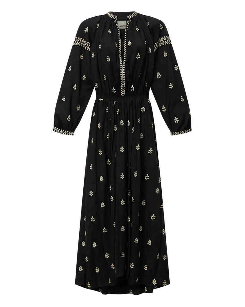 Isabel Marant x Rodilia Maxikleid mit Stickerei - Schwarz Schwarz