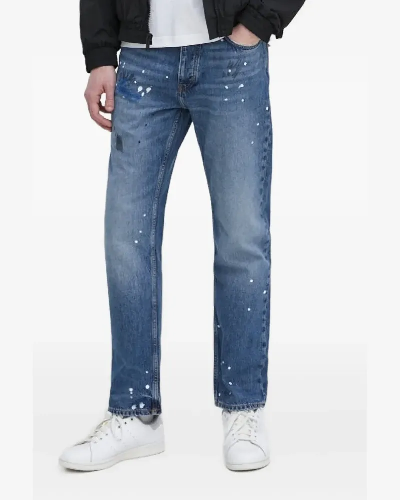 HUGO BOSS Jeans mit Logo-Patch - Blau Blau