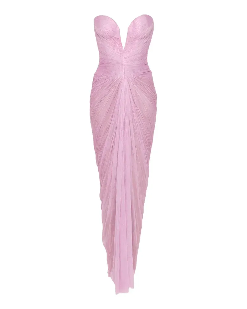 Maria Lucia Hohan Alessandra pleated corset-style maxi dress - Rosa Rosa